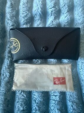 Ray-Ban Black Sunglasses Case with Cleaning Cloth 3